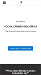 Mobile Screenshot of hoobacanoes.com